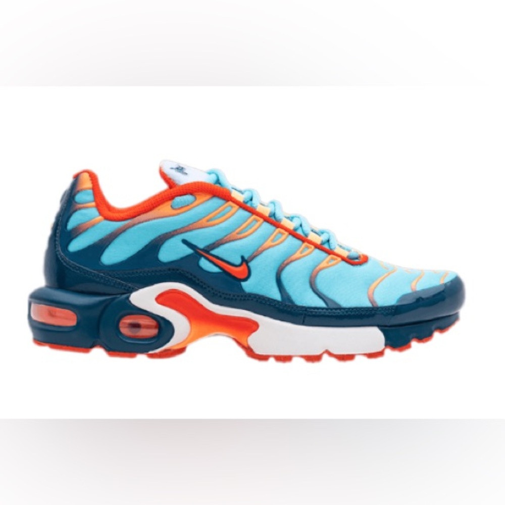 Nike Air Max Plus Shoes Swoosh Chain Blue Women Size 5.5